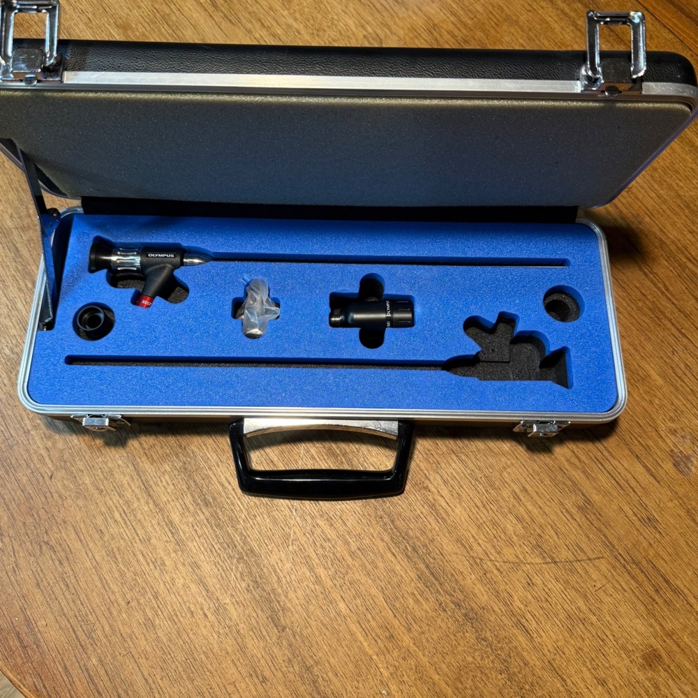 Olympus KeyMed Rigid Borescope Inspection Scope w Case Attachments‎ Tested Works